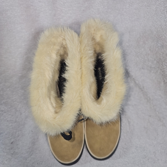 Sorel Tivoli Inner Fleece Lace Up Snow Boots 24Cm Beige Size 8.5 - Picture 7 of 14